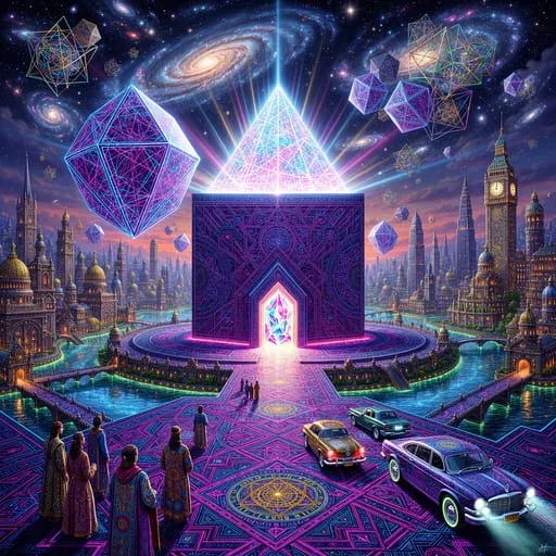 Psychedelic digital art by Flux Flex