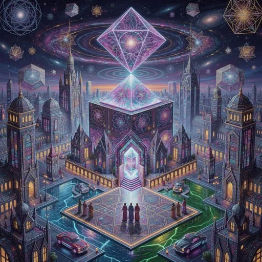Psychedelic digital art by Flux Max