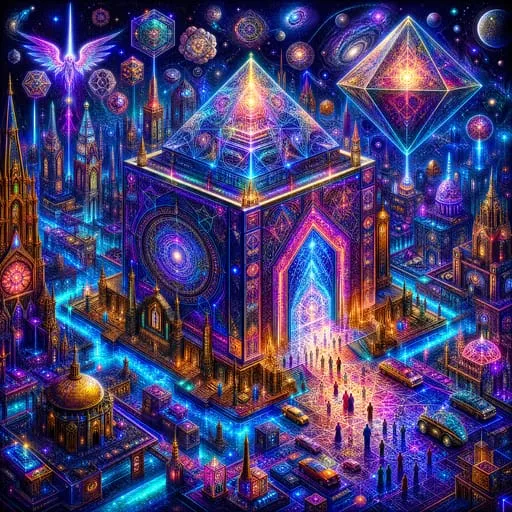 Psychedelic digital art by GPT 4K