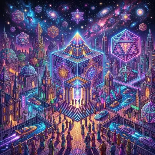 Psychedelic digital art by Nano Banana 2