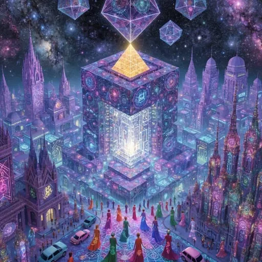 Psychedelic digital art by Recraft V4