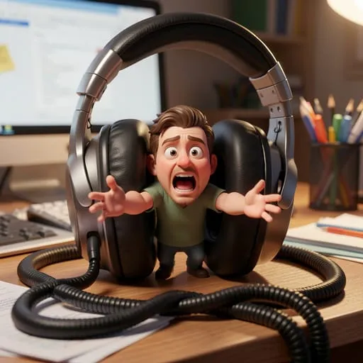 A 3D miniature comedy scene by Flux Fast